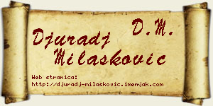 Đurađ Milašković vizit kartica